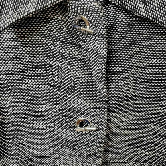 Liz Claiborne Womens Black &‎ White Textured Blazer Jacket M - Picture 5 of 8